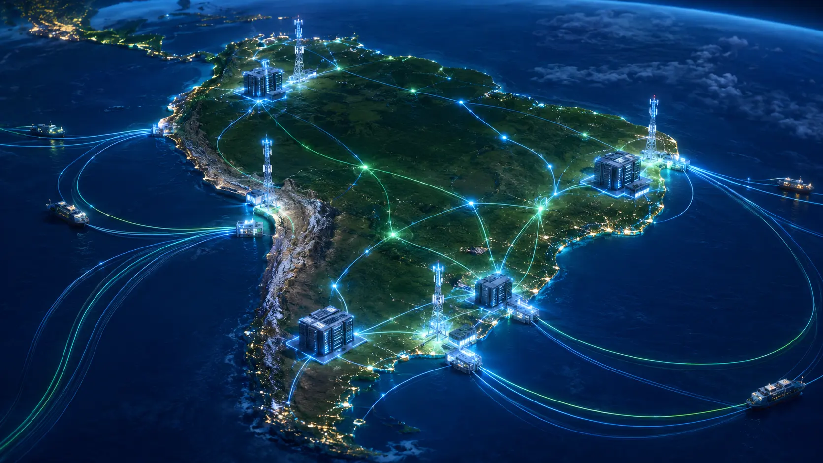 South America fiber network growth South America fiber network growth